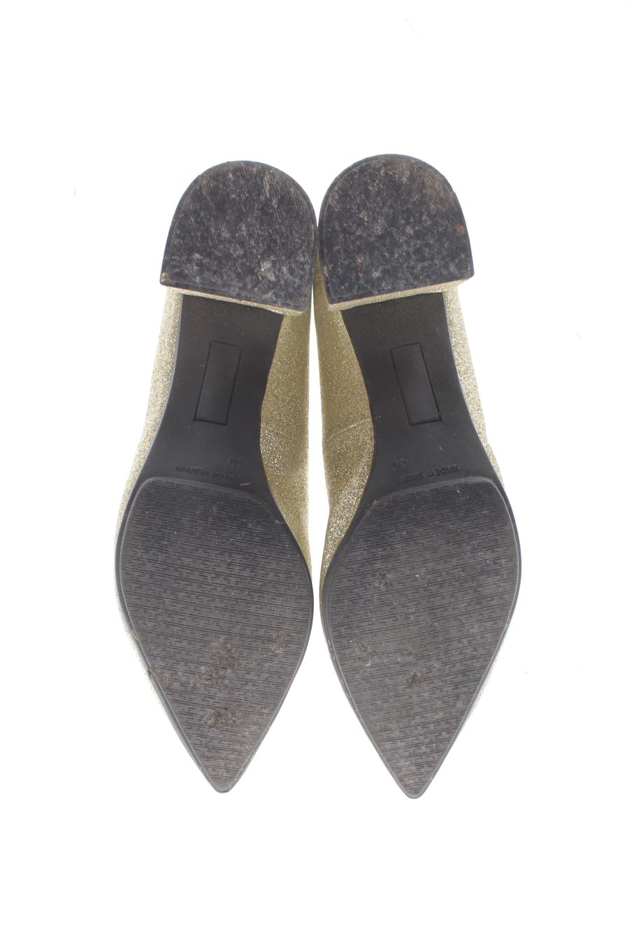 Zapatos de tacon de ANTONIO PARRIEGO de la talla 40, de color dorado de