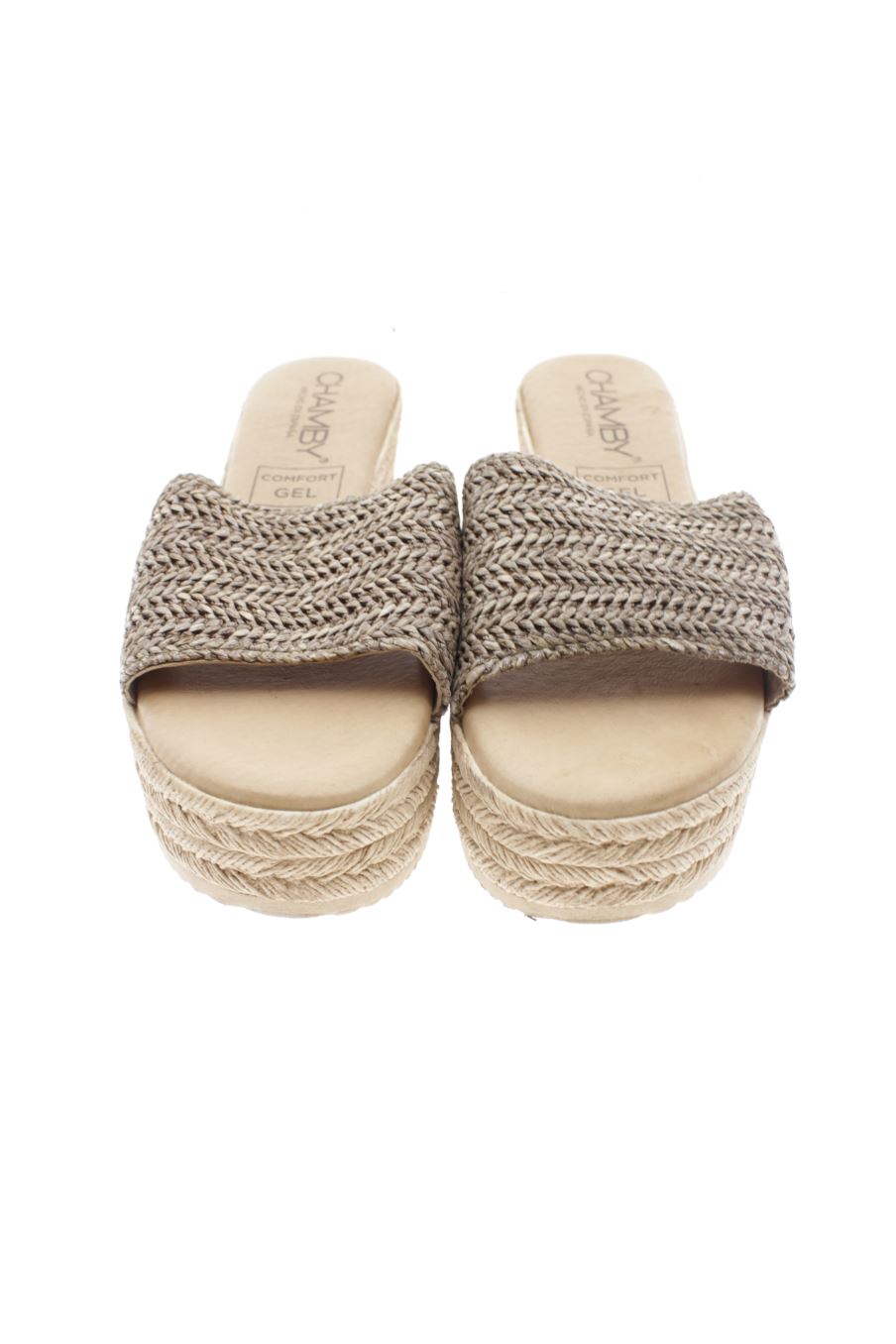 Sandalias tacon de Chamby de la talla 39, de color marrón de