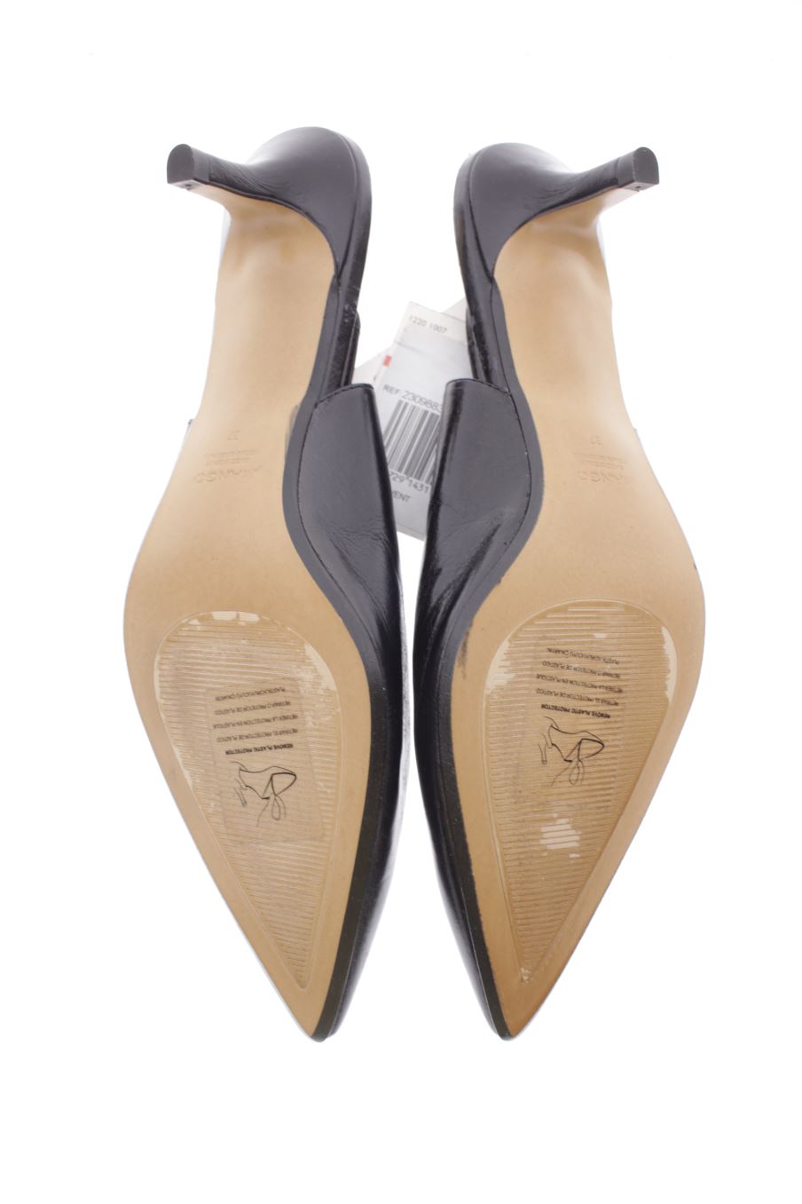 Zapatos de tacon de Mango de la talla 37, de color negro de