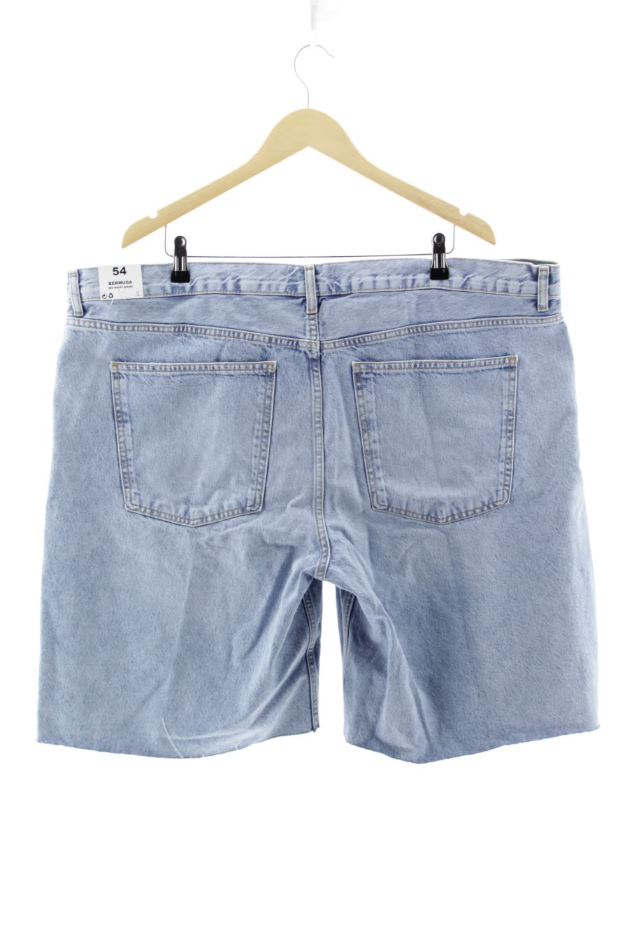 Shorts Mango de la taille 54, de couleur bleu de denim