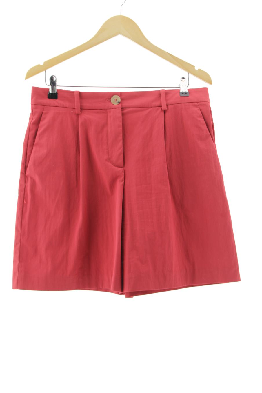 Pantalones cortos de Mango de la talla 40, de color rojo