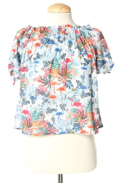 Kurzärmelige Bluse