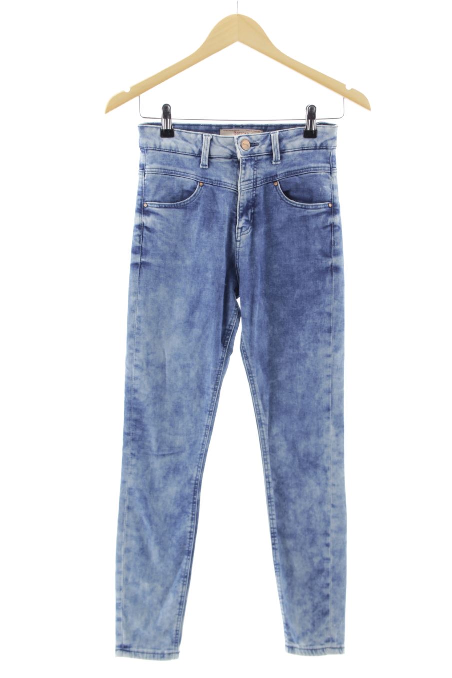 Vaquero de Bershka de la talla 36, de color azul de ropa vaquera