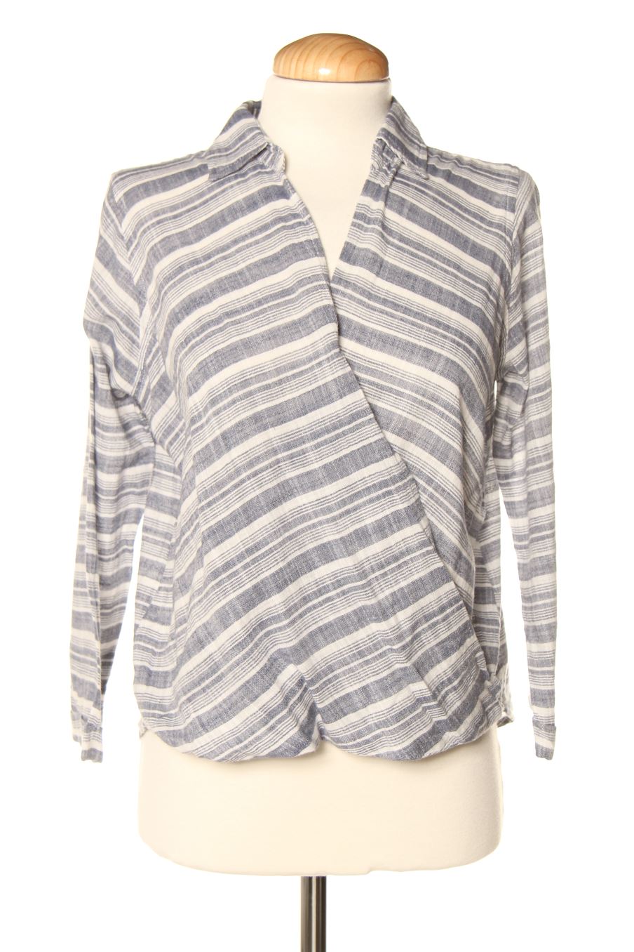 Blouse à manches longues Hollister de la taille XS, de couleur bleu