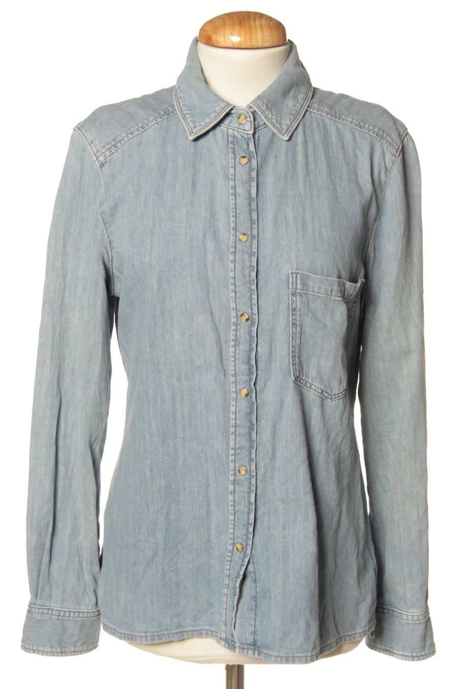 Camisa de Massimo Dutti de la talla S, de color azul