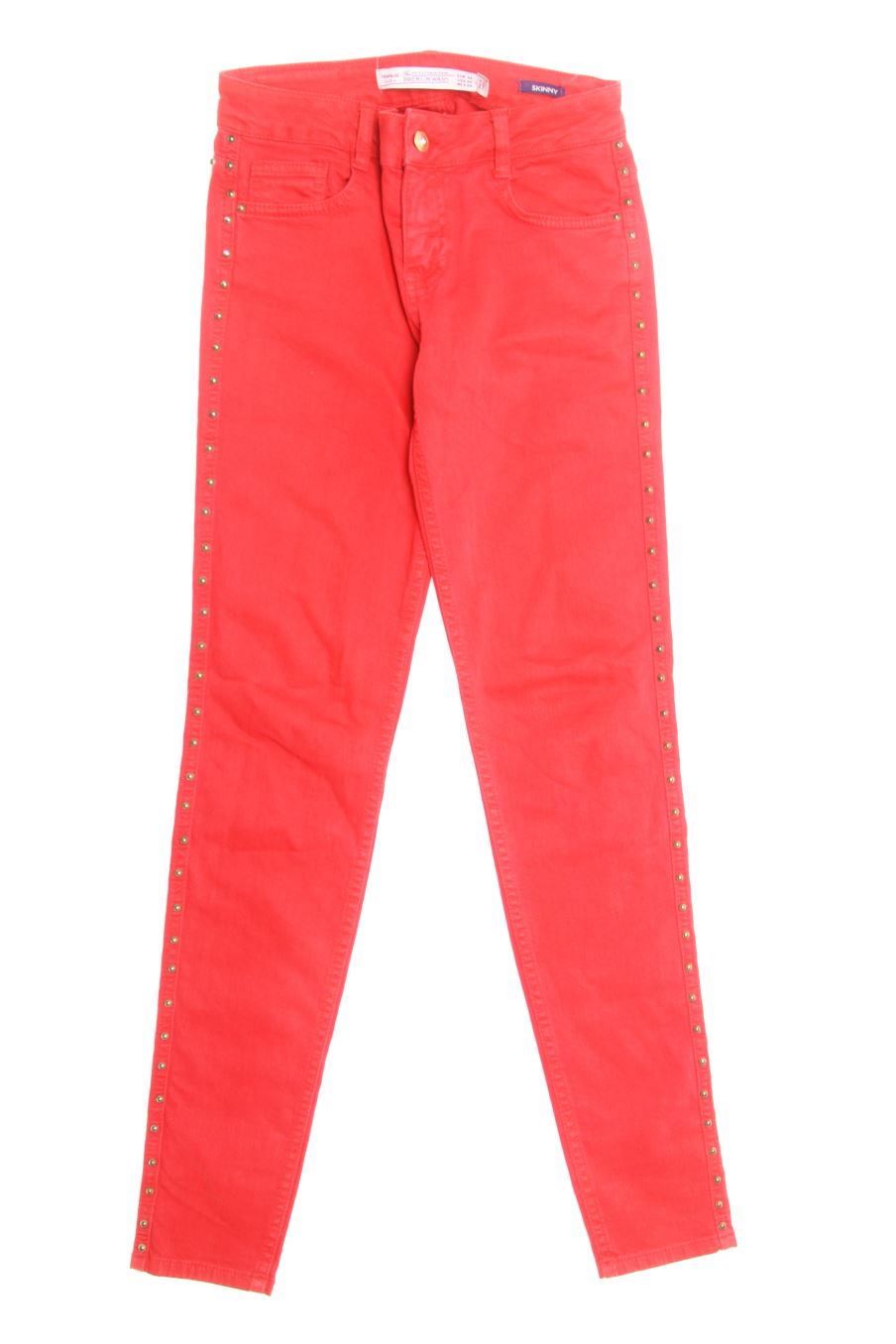 Jeans Trafaluc de la taille 34, de couleur rouge de denim