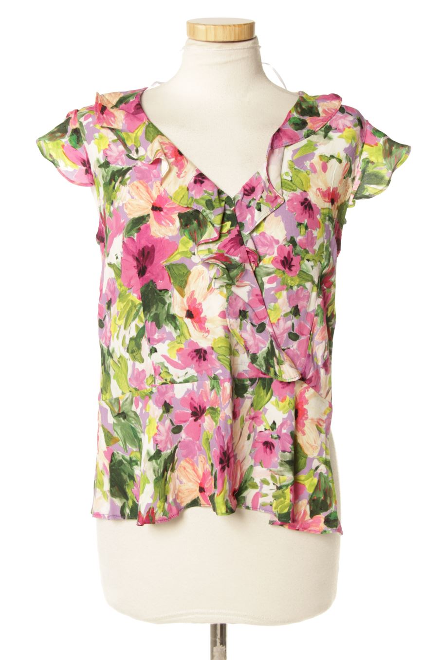 Blouse à manches courtes Fórmula Joven de la taille 38, de couleur fleurs