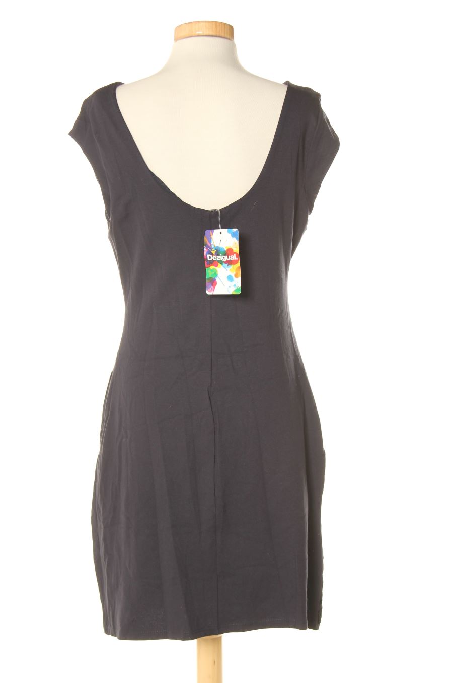 Robe casual Desigual de la taille L, de couleur bleu marine