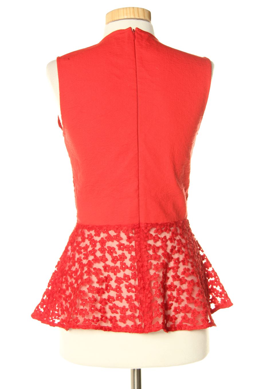 Blouse à manches courtes Maje de la taille S, de couleur rouge