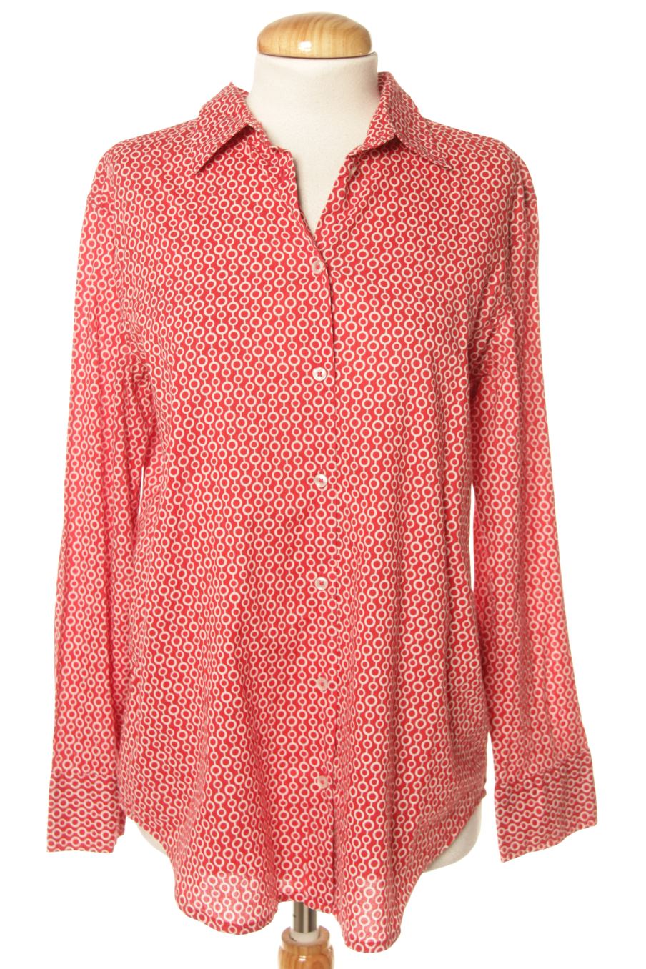 Camisa de Benetton de la talla XS, de color rojo