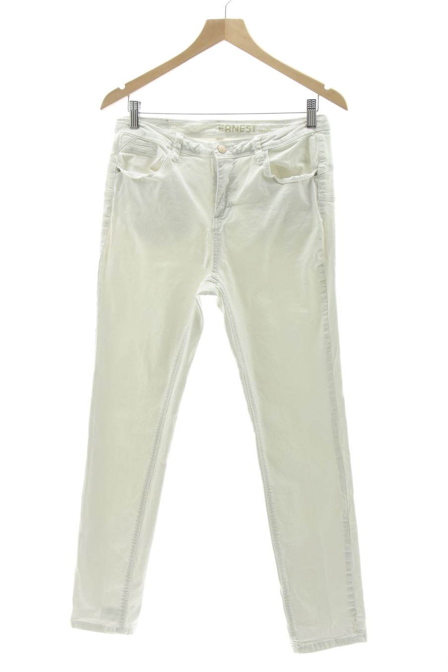 Jeans Promod de la taille 44, de couleur blanc de denim