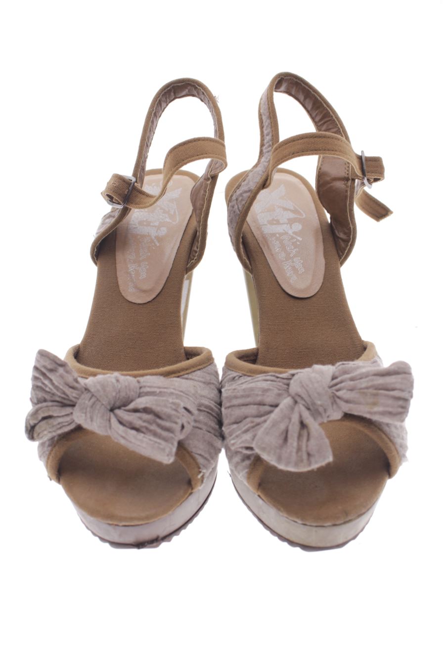 Sandalias tacon de Xti de la talla 40, de color marrón de