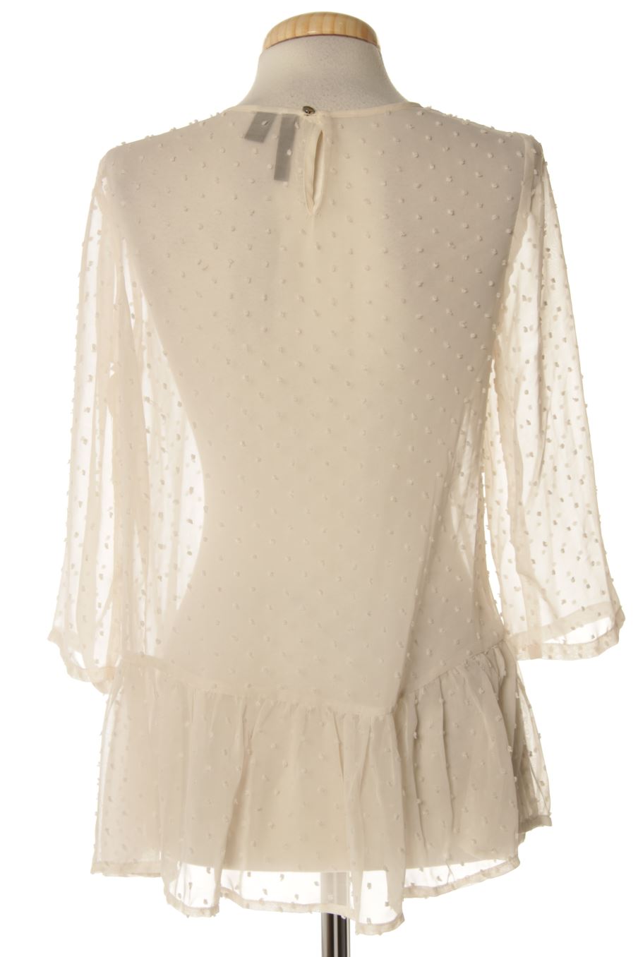 Blouse à manches longues Mango de la taille S, de couleur beige