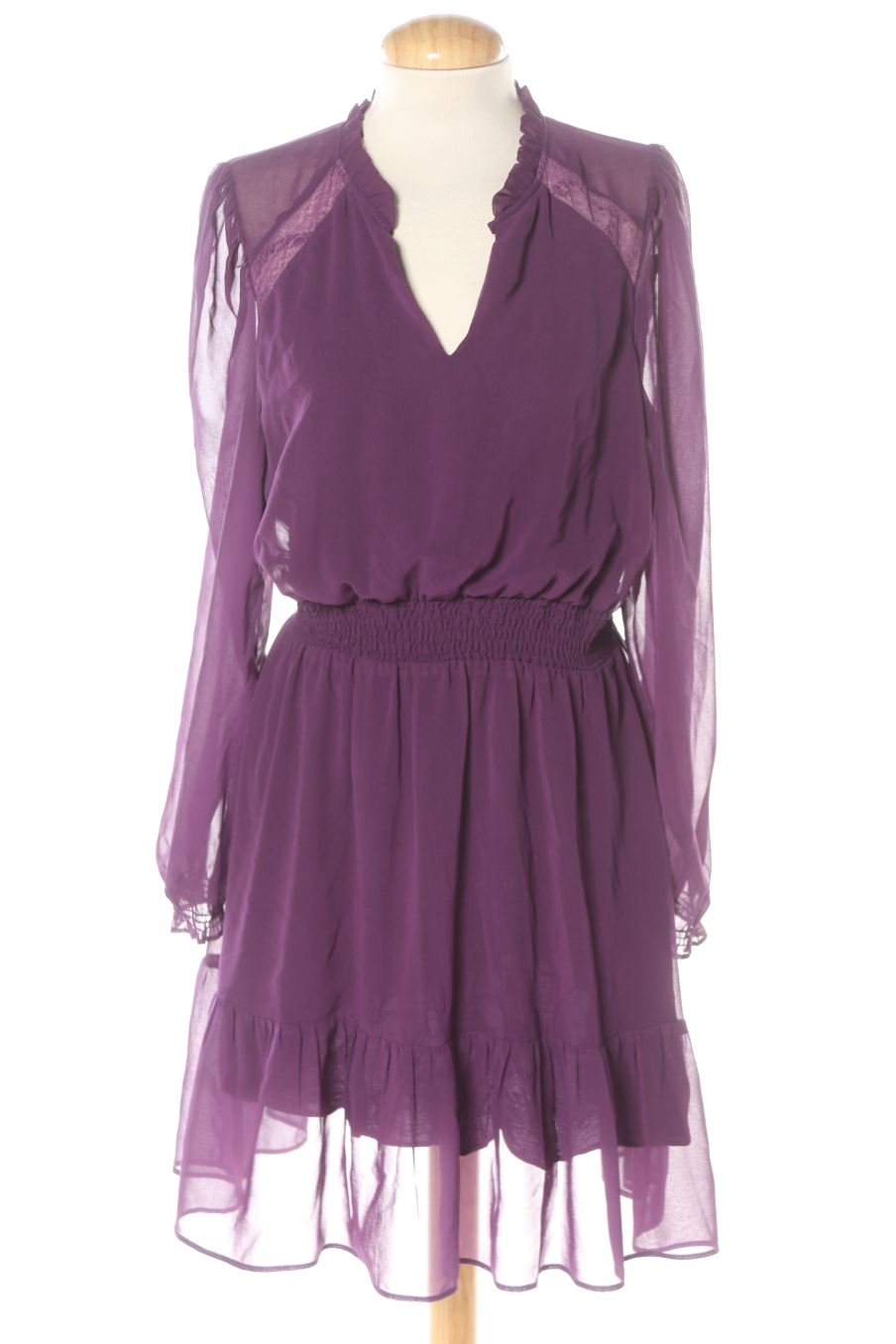 Robe casual Naf Naf de la taille 40, de couleur pourpre