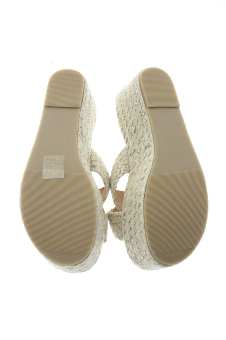 Plataformas de PERCENTIL de la talla 37, de color beige de