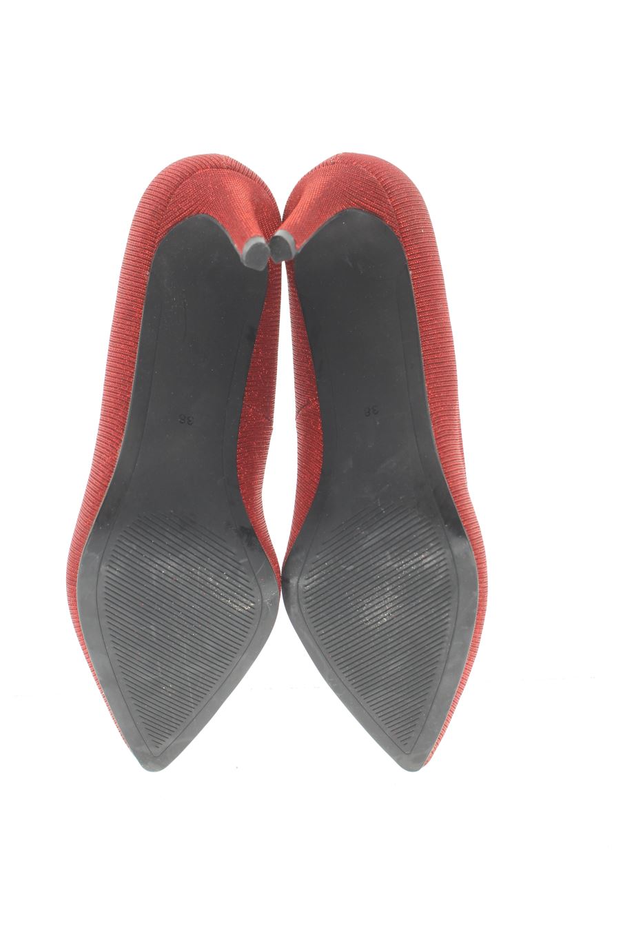 Zapatos de tacon de H&M de la talla 38, de color rojo de