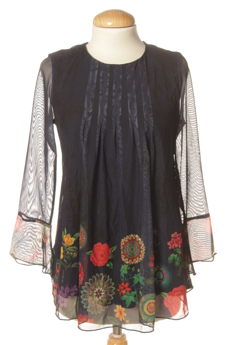 Blusa de manga larga de Desigual de la talla XS, de color estampado