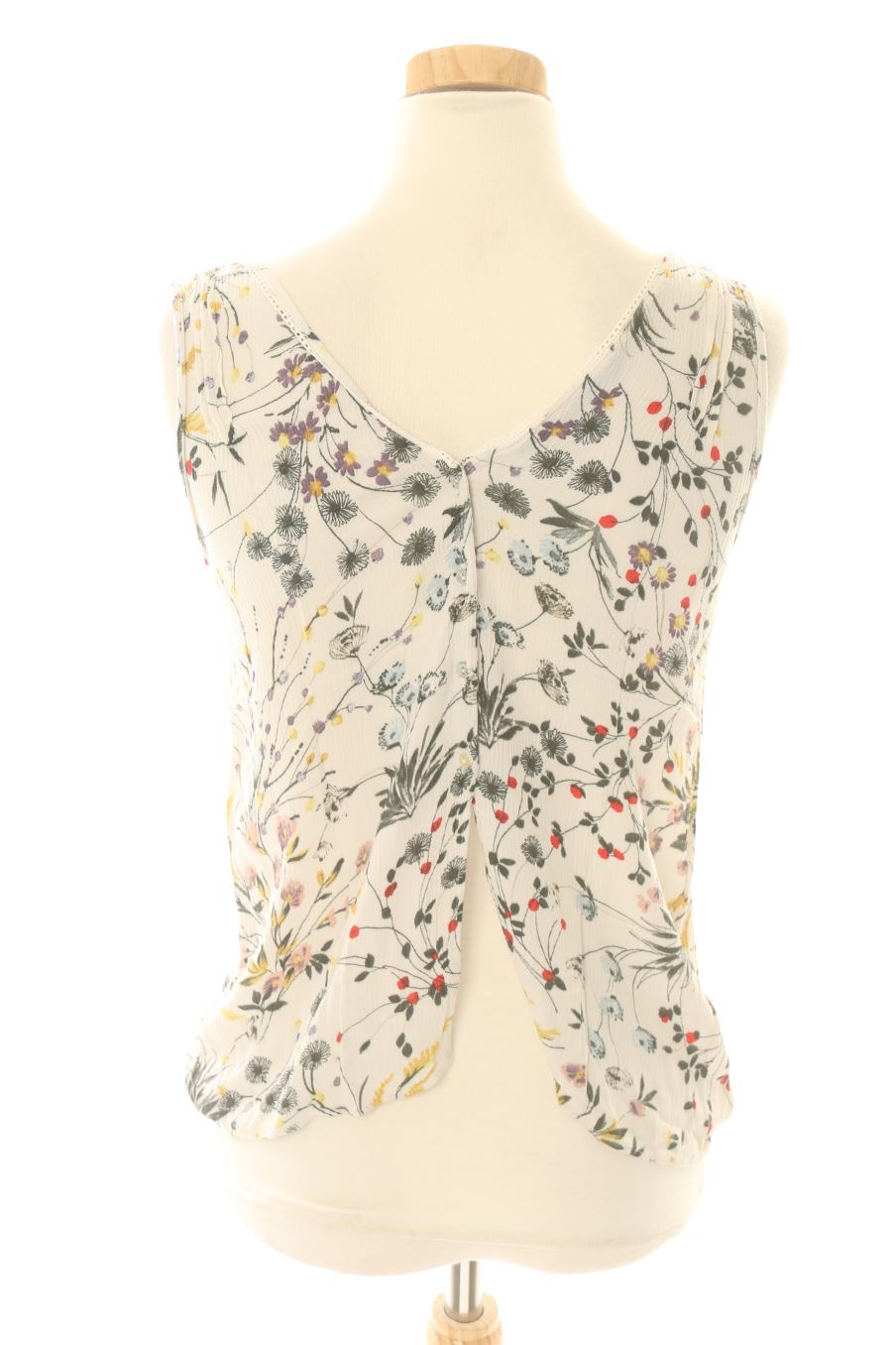 Top de Zara de la talla XS, de color flores