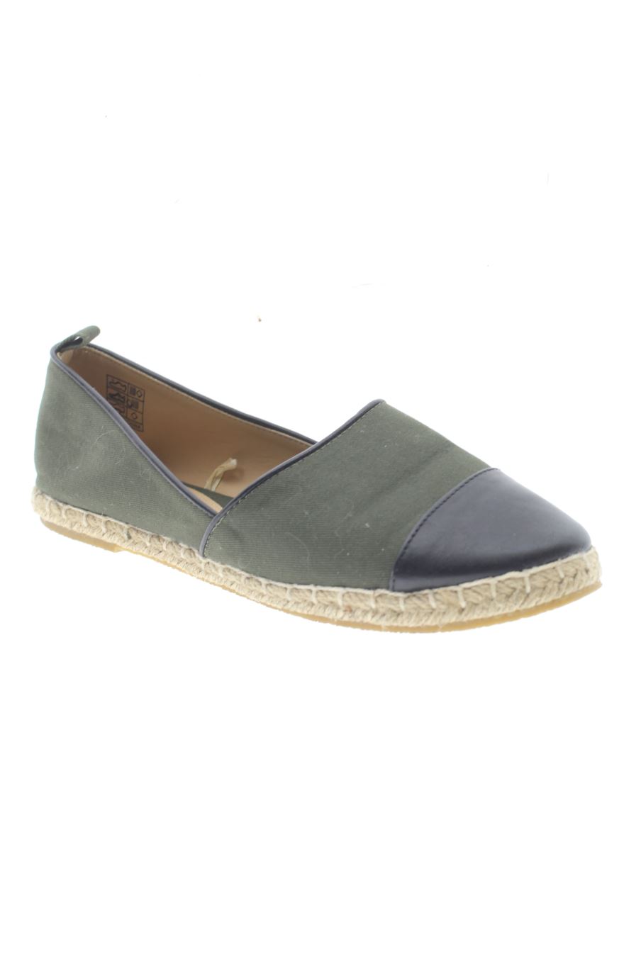 Zapatos planos de Promod de la talla 36, de color verde de