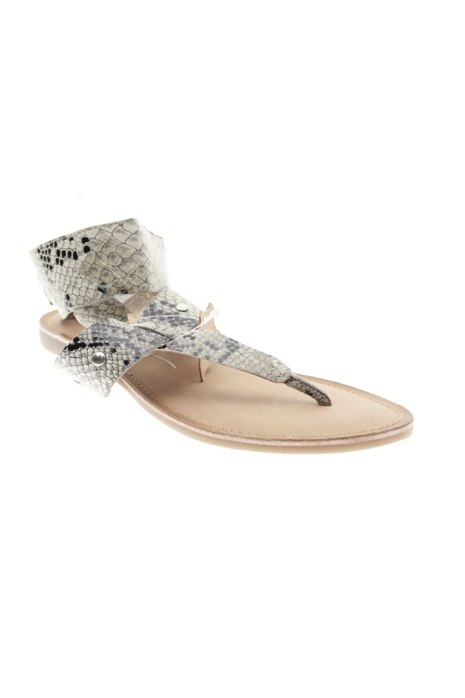 Sandalias planas de LPB de la talla 39, de color animal print de