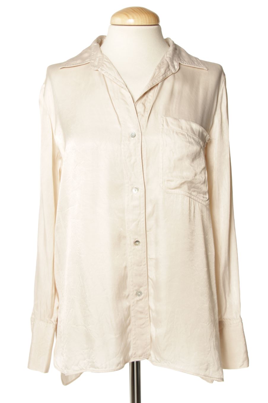 Camisa de Massimo Dutti de la talla 36, de color beige