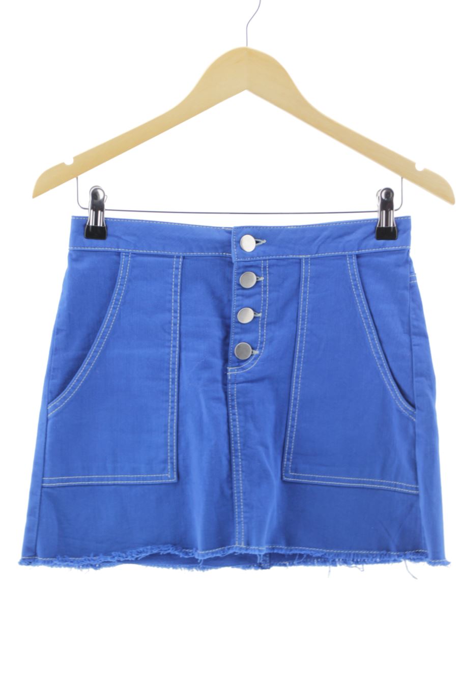 Jupe Bershka de la taille 36, de couleur bleu