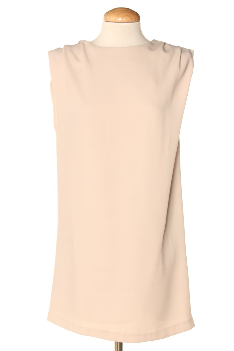 Vestido casual de Zara de la talla S, de color beige