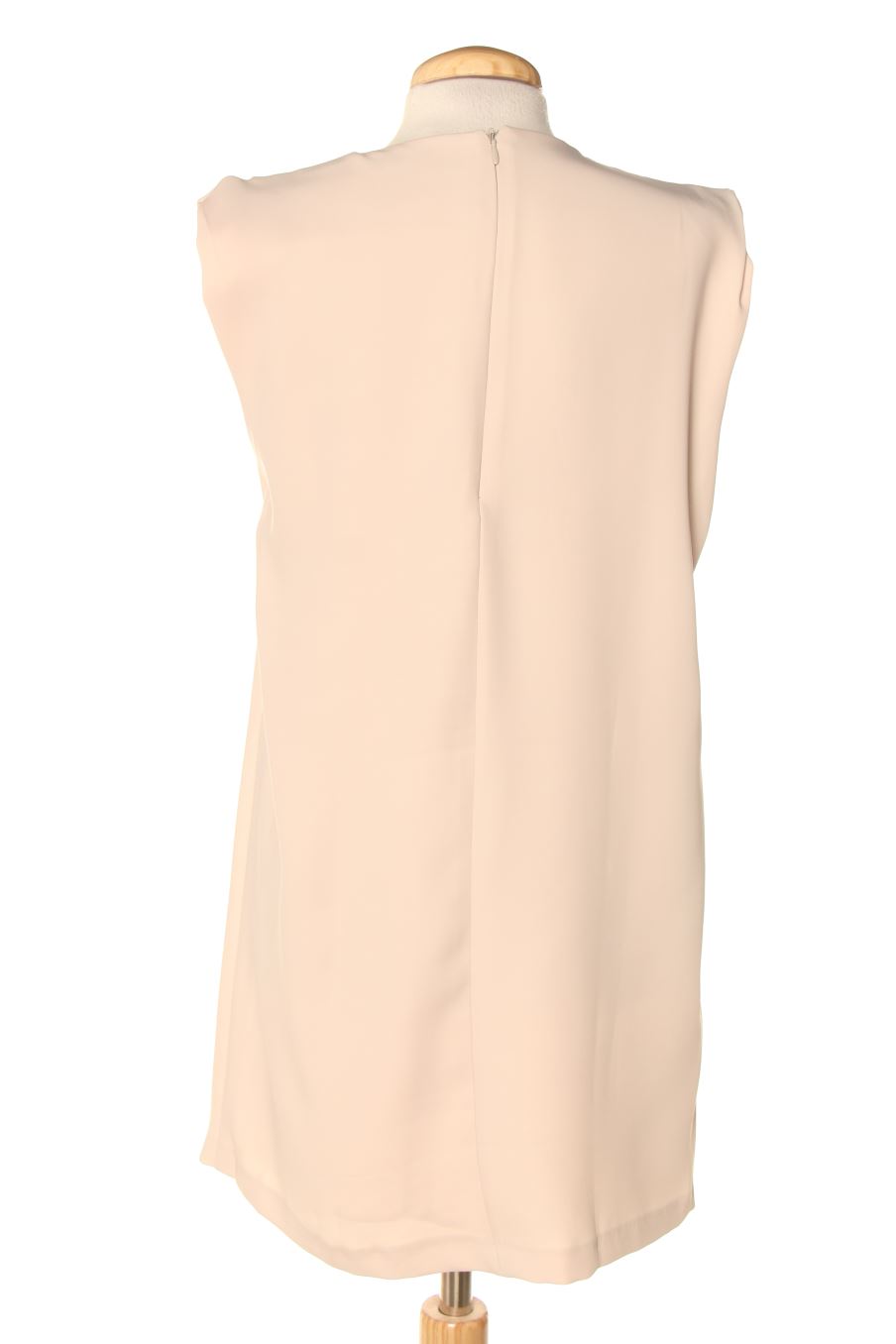 Vestido casual de Zara de la talla S, de color beige