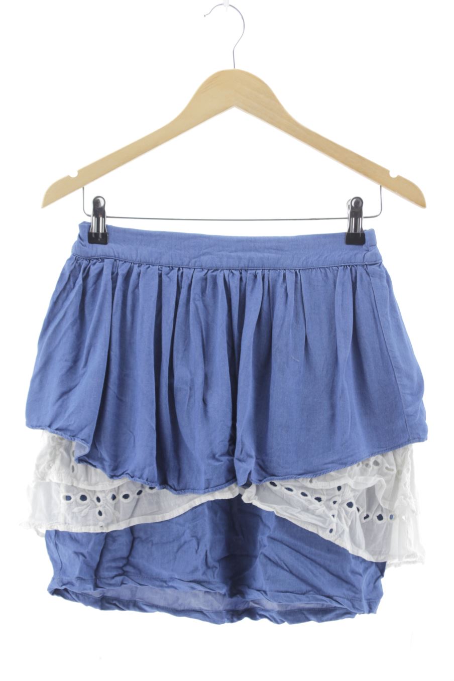 Falda de Naf Naf de la talla 36, de color azul