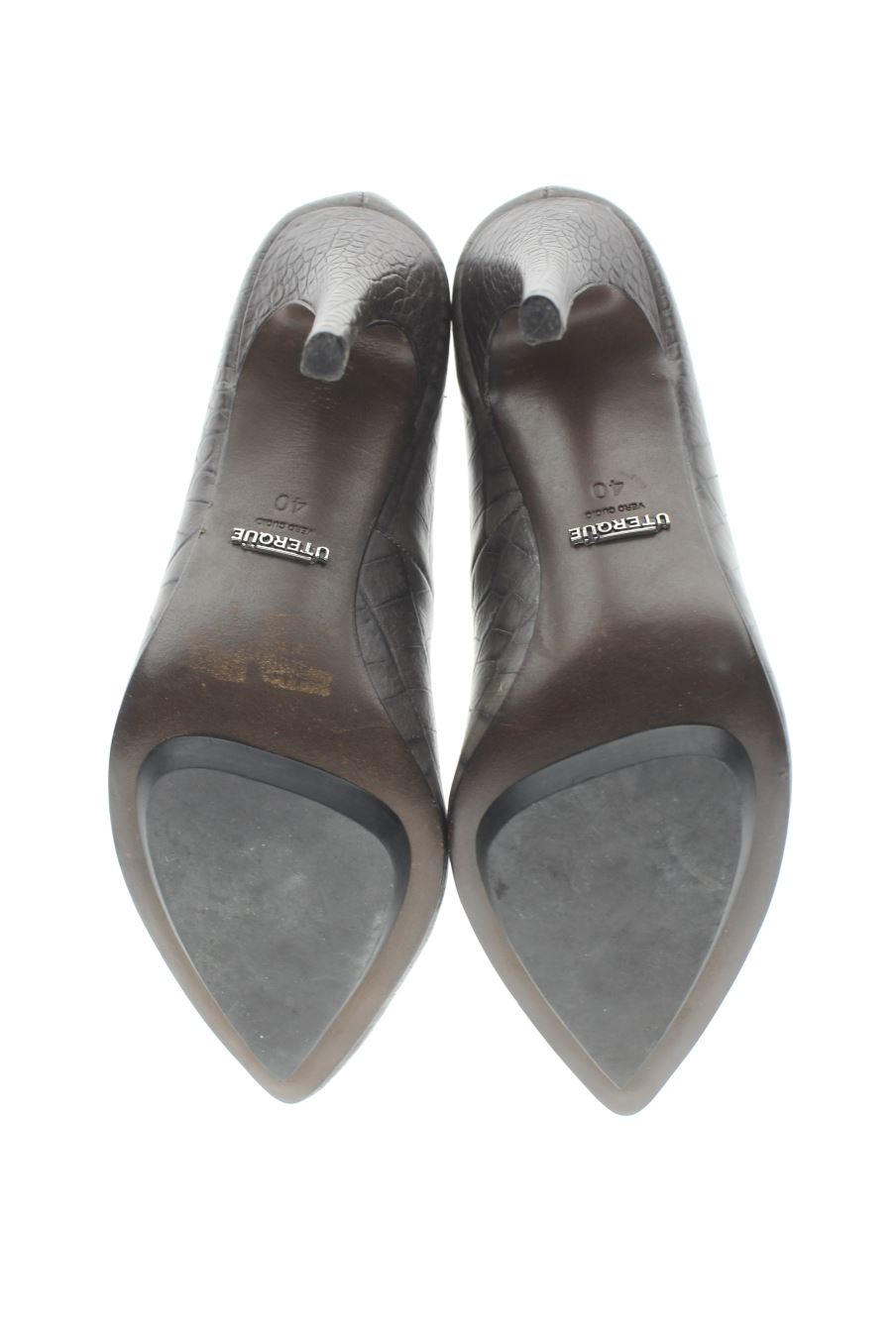Zapatos de tacon de Uterqüe de la talla 40, de color animal print de