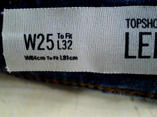 Jeans Topshop de la taille 34, de couleur bleu de denim