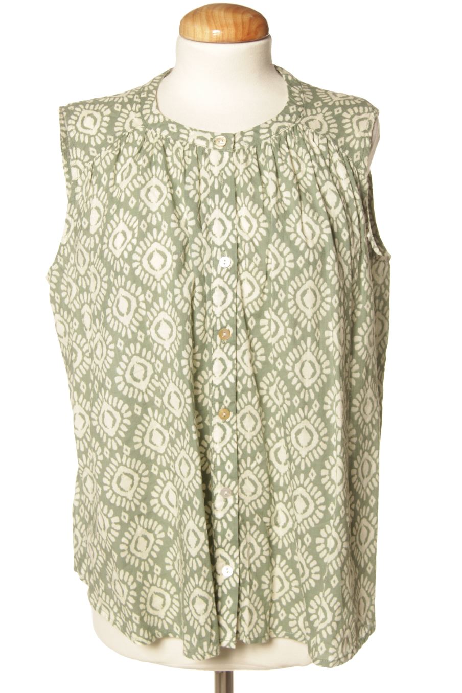 Camisa sin mangas de Cortefiel de la talla S, de color estampado