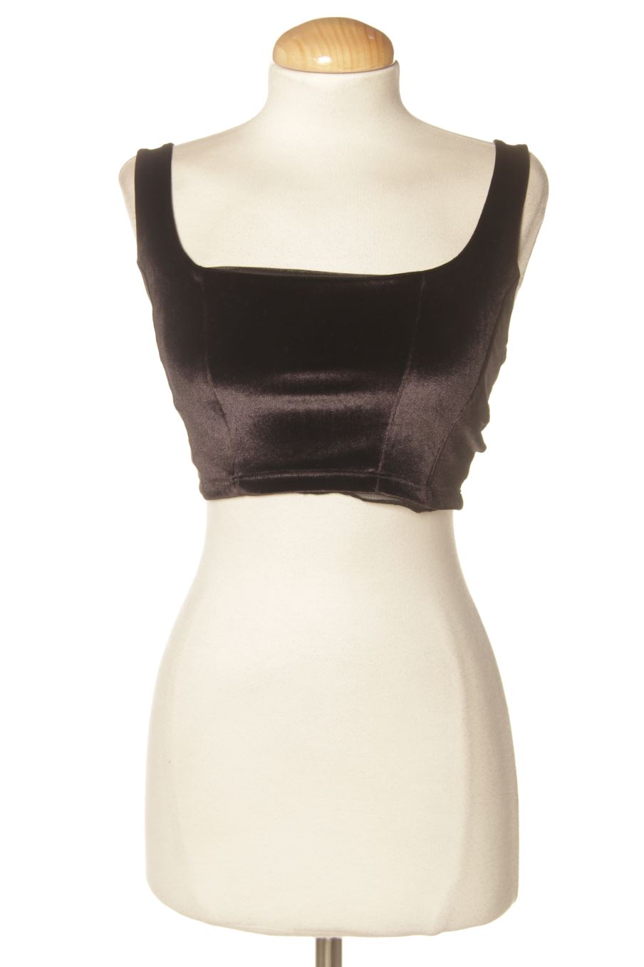 Top Stradivarius de la taille S, de couleur noir de velours