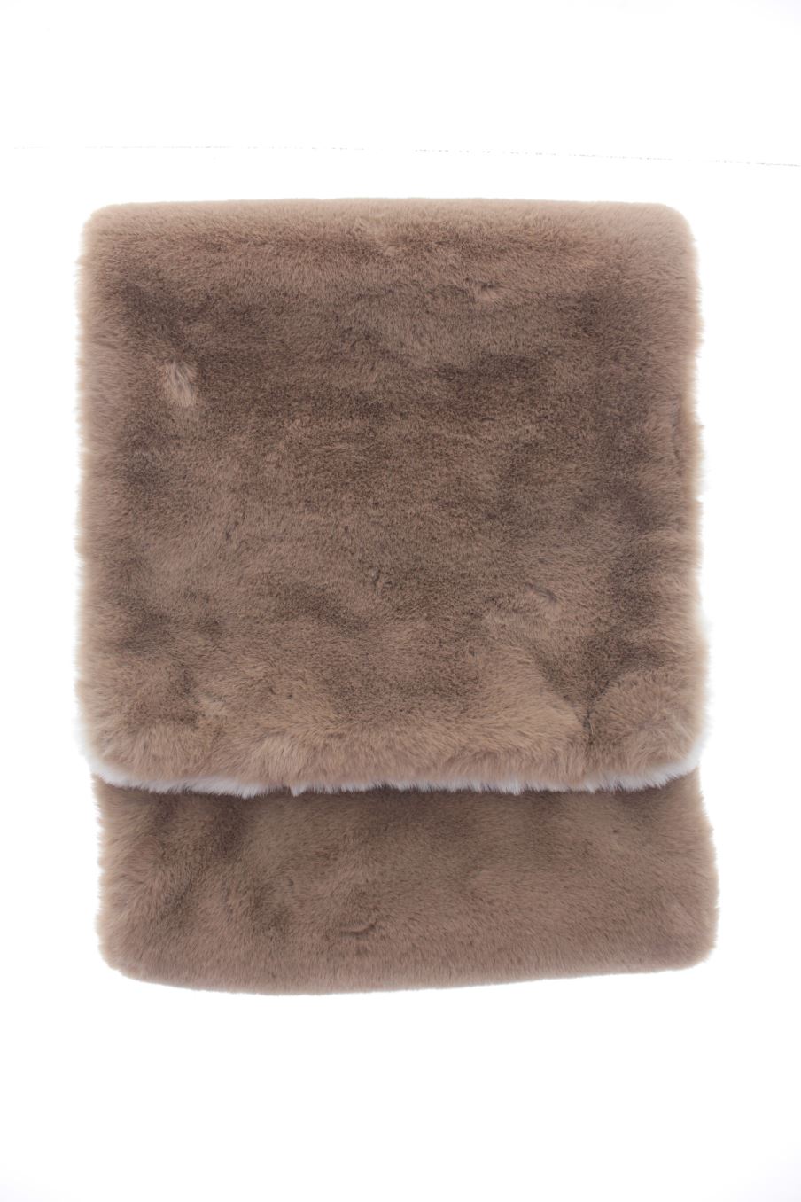 Pelz-oder Fashionkragen von Zara Größe Einzelgröße, Farbe Braun, aus Synthetisch für