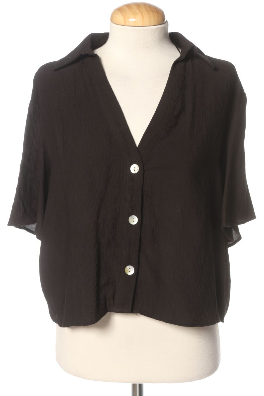 Camisa de Zara de la talla S, de color negro