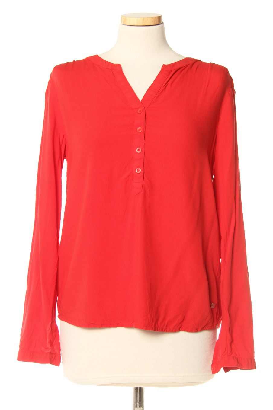 Blouse à manches longues Street one de la taille 36, de couleur rouge