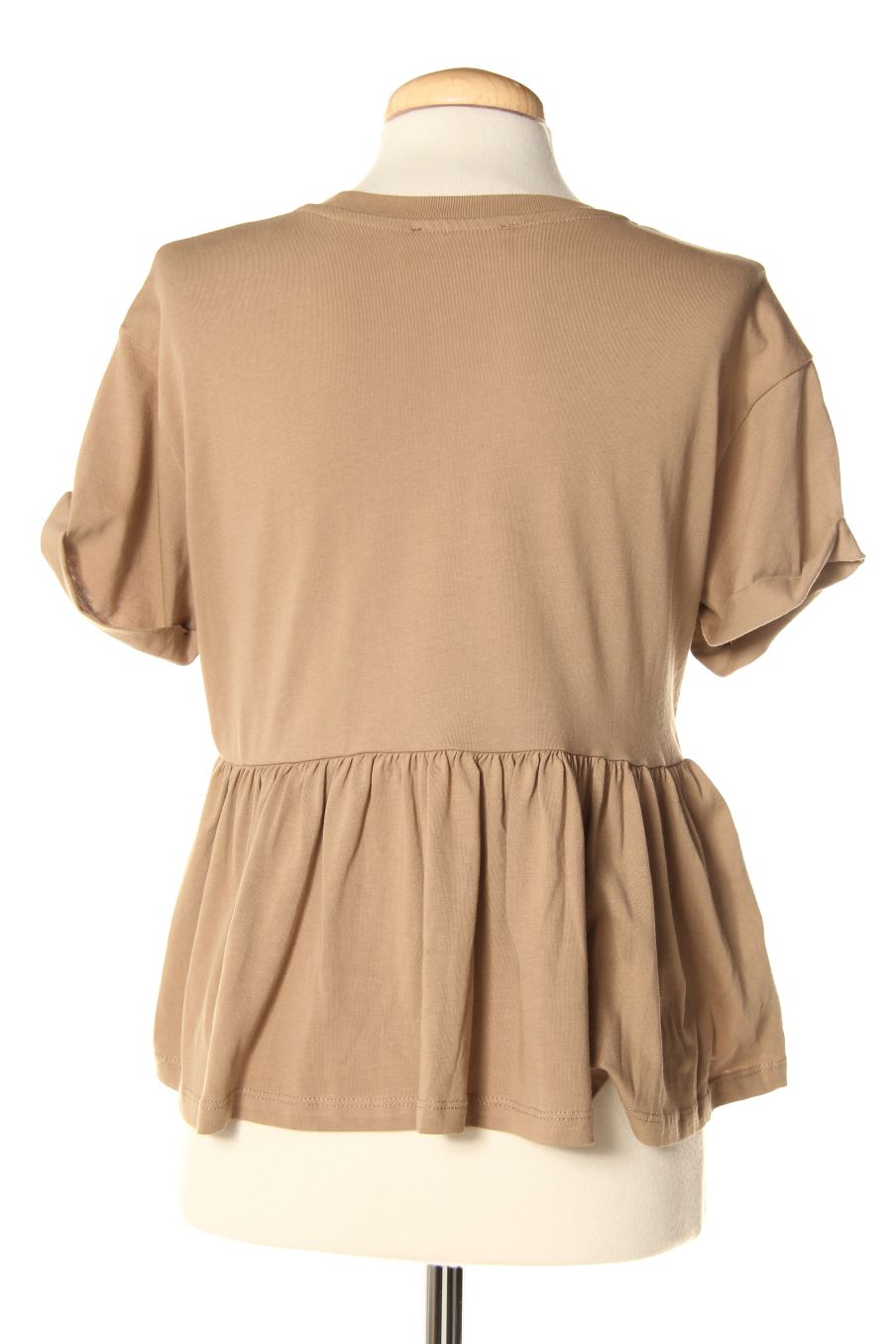 T-shirt Bershka de la taille XS, de couleur beige