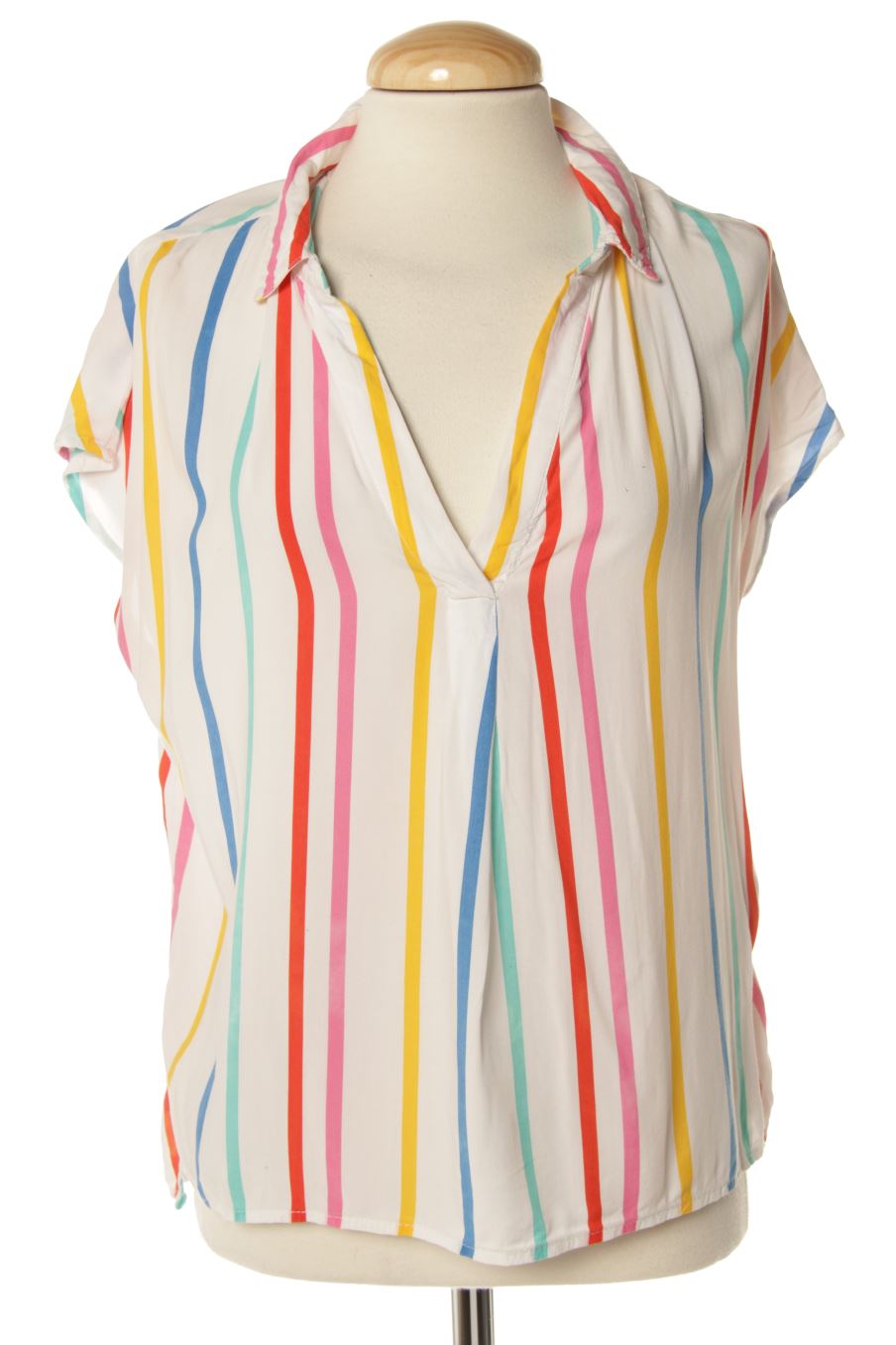 Blusa de manga corta de Springfield de la talla 38, de color rayas