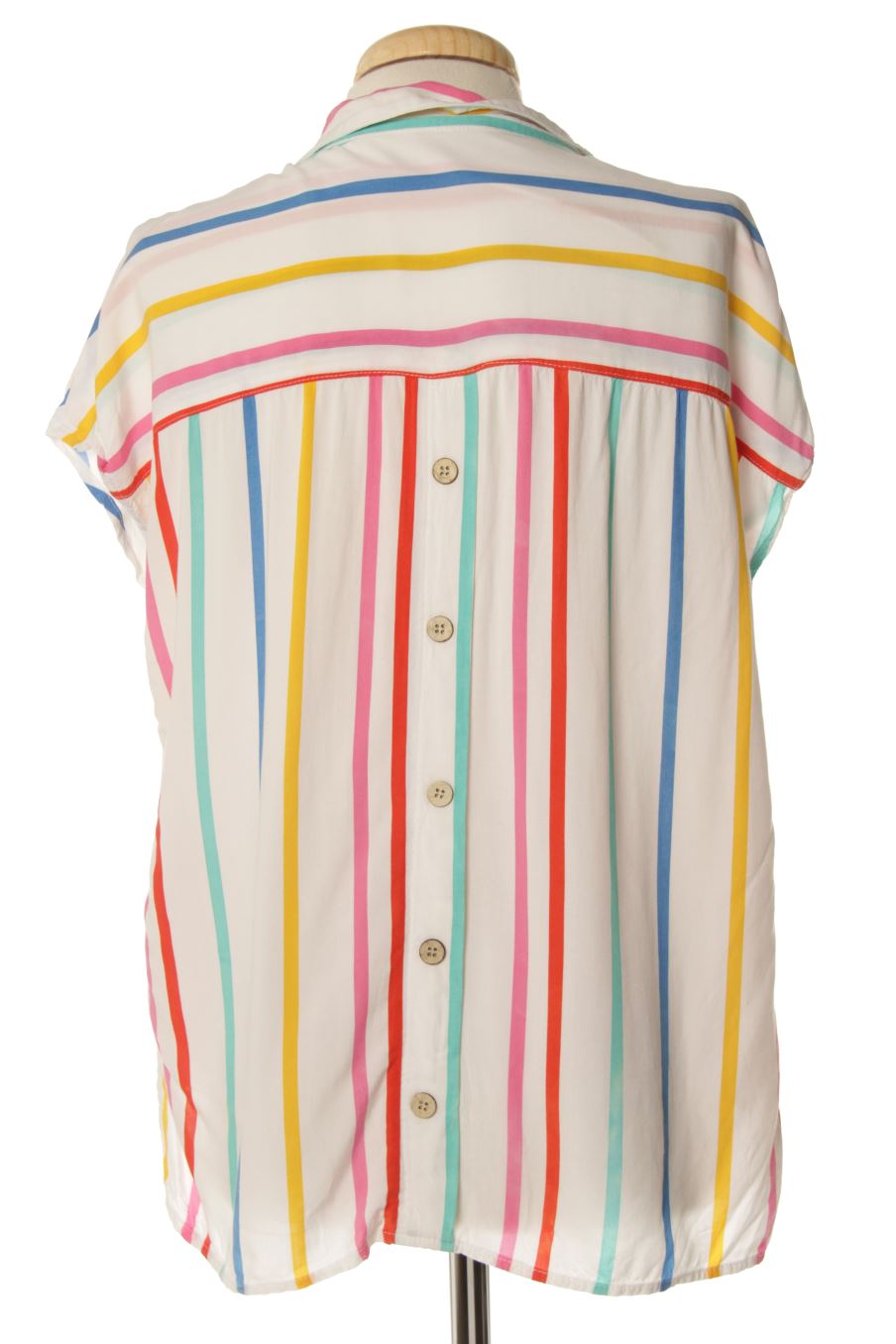 Blusa de manga corta de Springfield de la talla 38, de color rayas