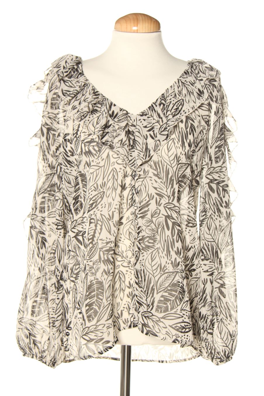 Blusa de manga larga de Zara de la talla S, de color estampado