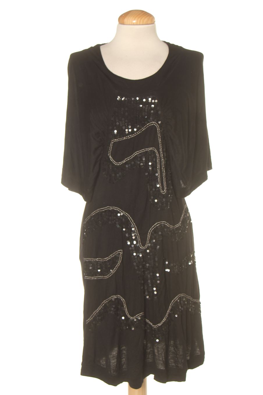 Robe casual Miss Sidecar de la taille M, de couleur noir
