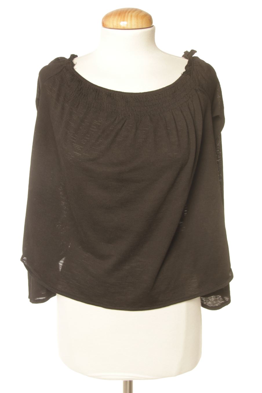 Blusa de manga larga de Bershka de la talla S, de color negro