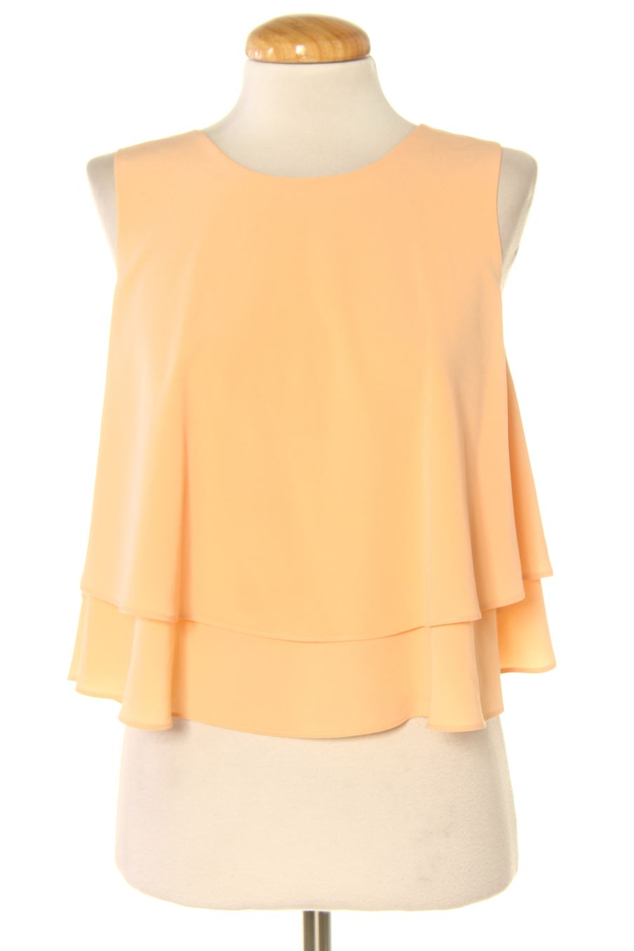 Kurzärmelige Bluse von Zara Größe XS, Farbe Orange, für