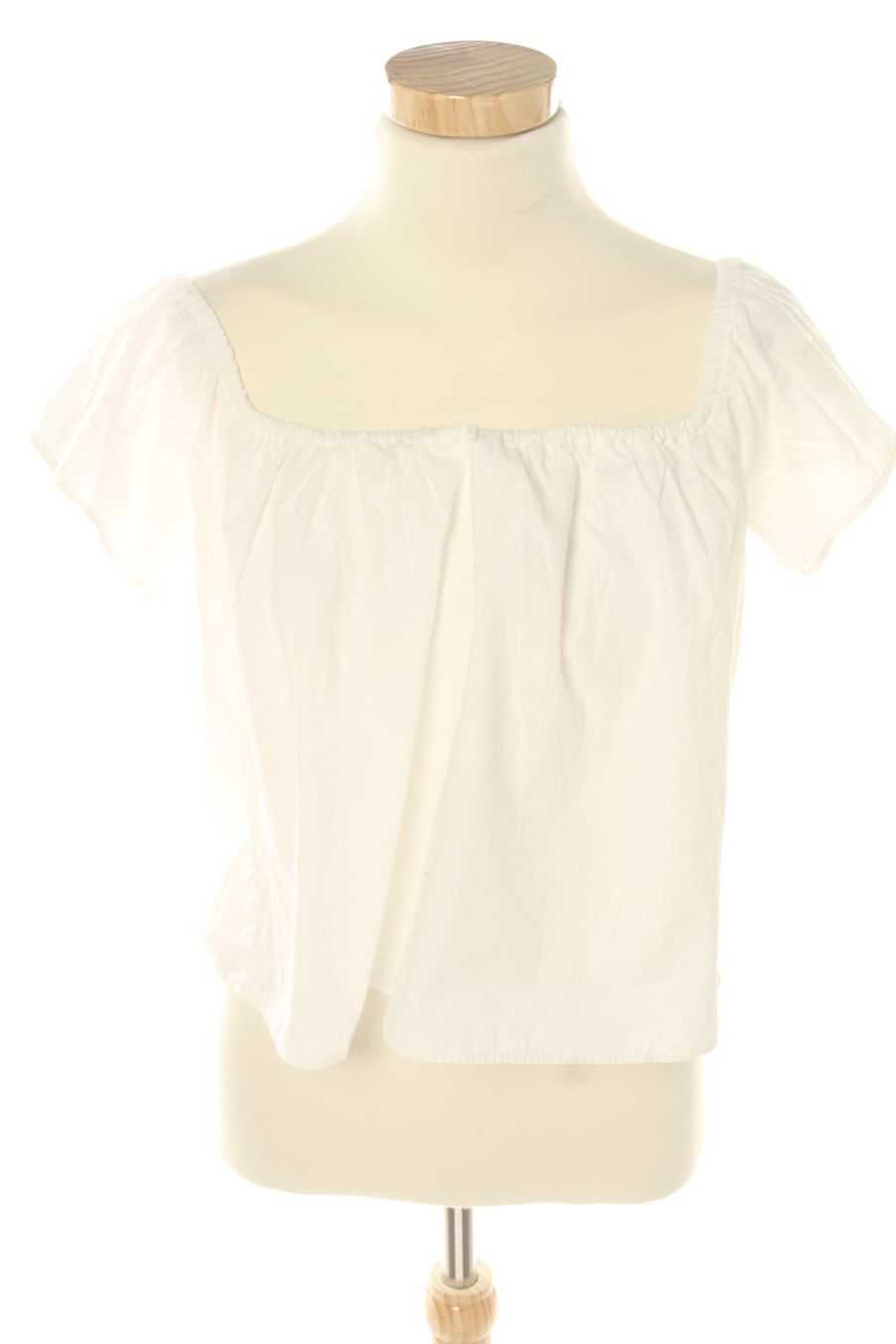 Blouse à manches courtes Easy wear de la taille S, de couleur blanc