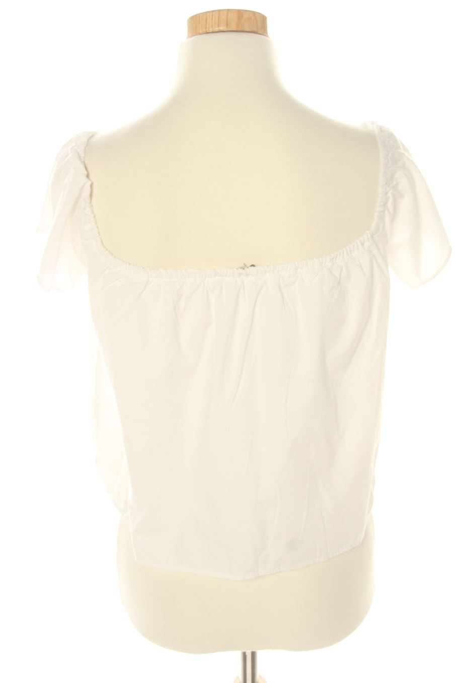 Blouse à manches courtes Easy wear de la taille S, de couleur blanc