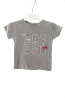 Kurzärmeliges T-Shirt 92 Lili Gaufrette