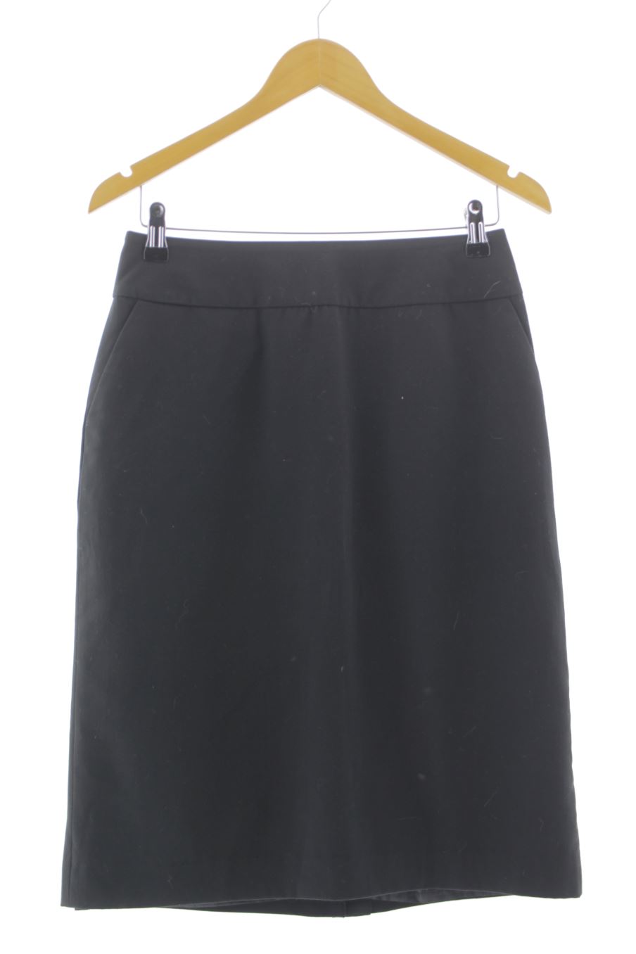 Falda de mossino de la talla 36, de color negro