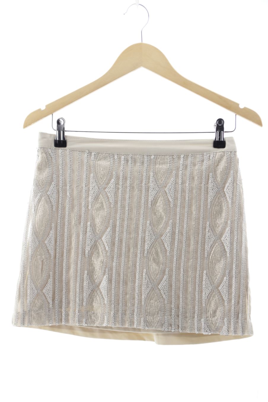 Falda de Stradivarius de la talla 36, de color beige