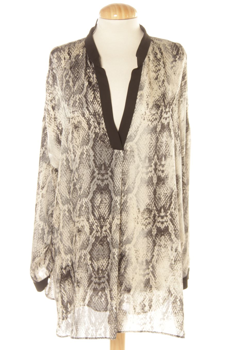 Blouse à manches longues Zara de la taille XL, de couleur animal print