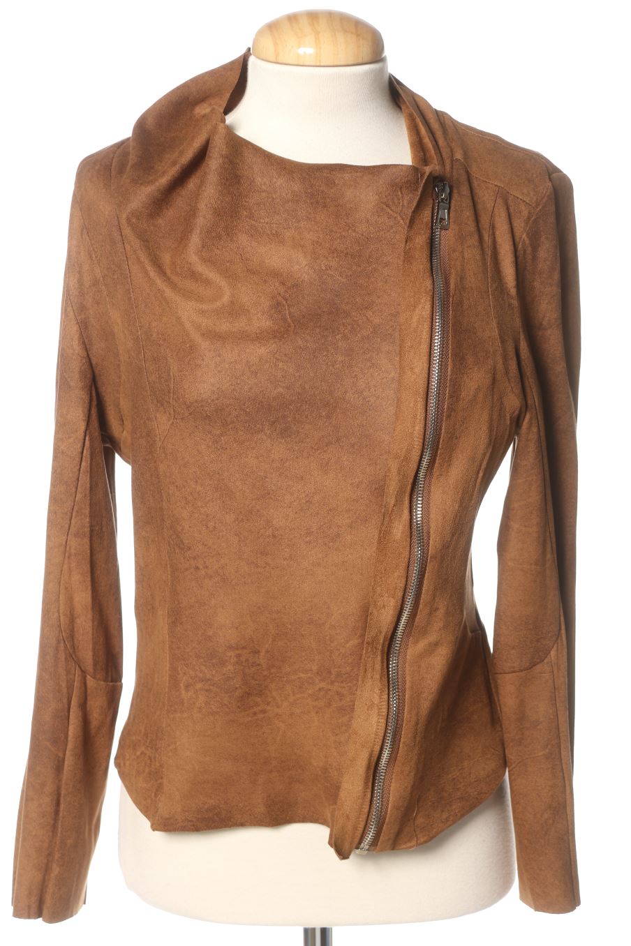 Giubbotto de SleekChic de la talla M, de color marrone